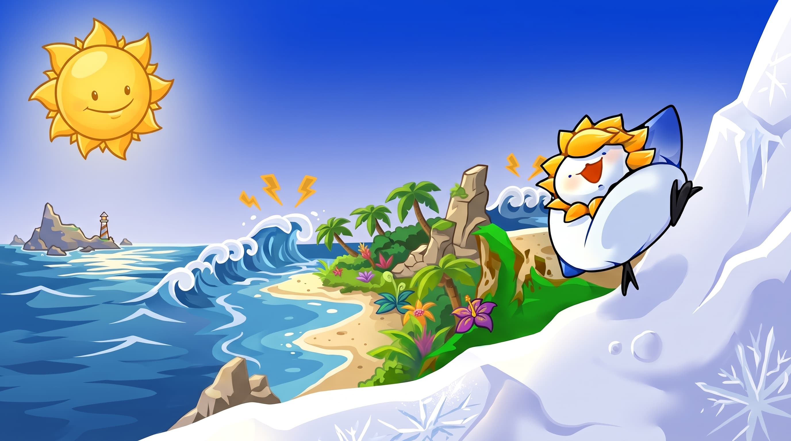 SafetyHokkaido Mascot Waving Desktop